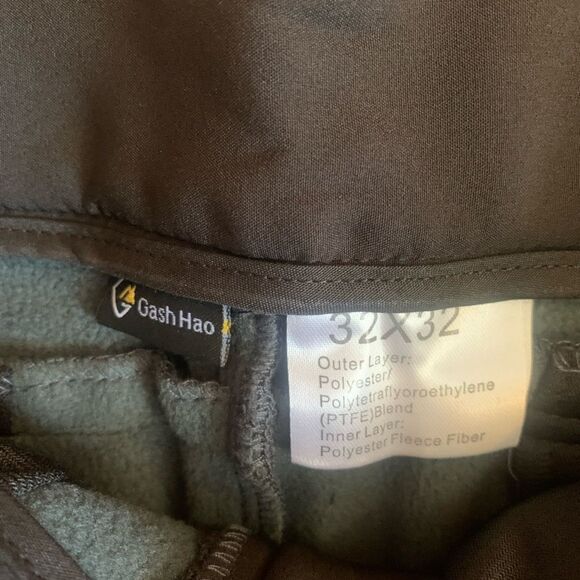 Gash Hao 32x32 Amazon black ski snow black pants fleece - Picture 4 of 4